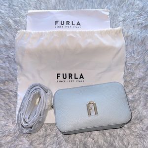 Furla Primula Crossbody Mini Purse Bag Artemisia Light Blue